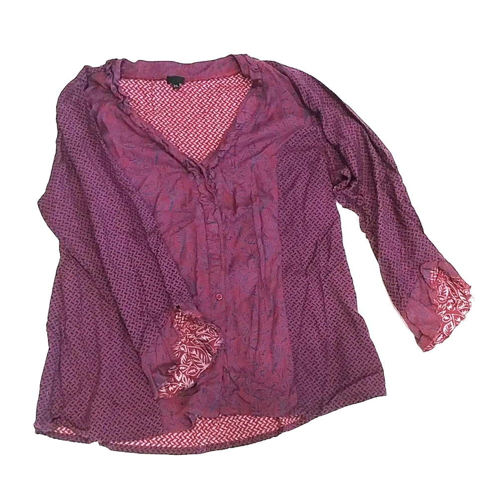 Bohemian Button Up Top